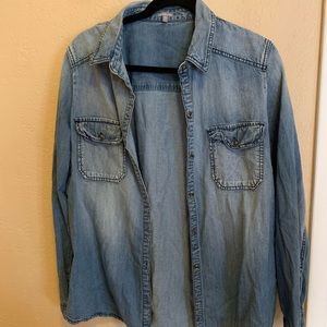 Jean button down